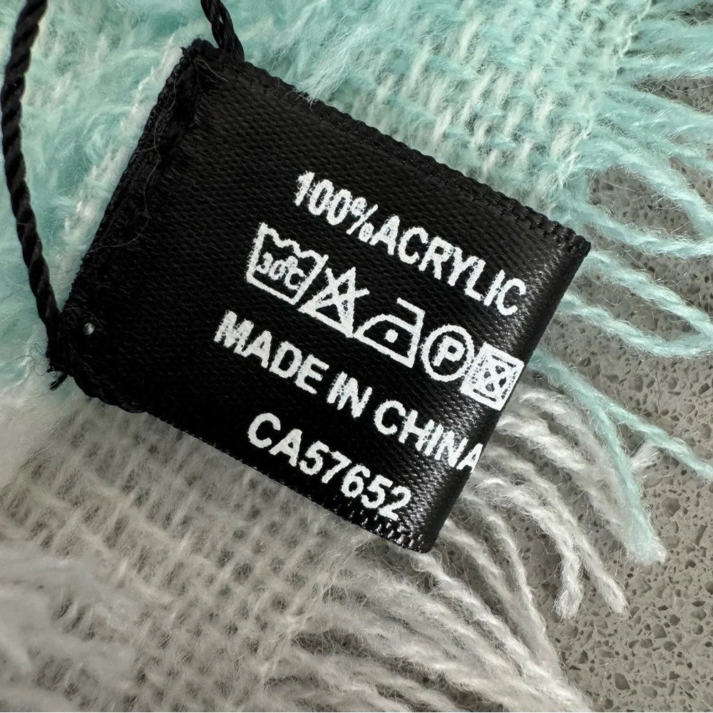 Chic Purple and Teal Women's Shawl - Picture 3 of 5